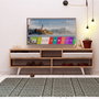 Hanah Home Glasgow Soporte de TV Roble y Blanco